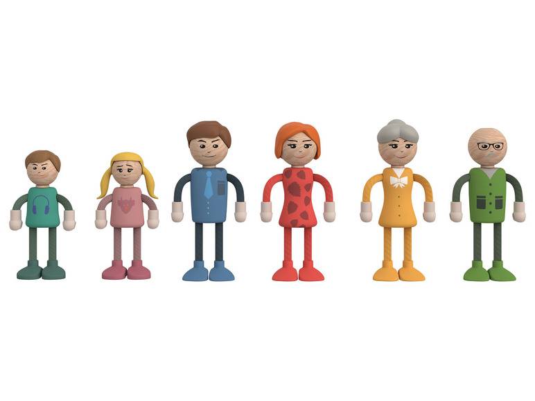 Playtive Holz Miniaturmöbel- und Puppen-Set, Modell 2022 Cyber Monday