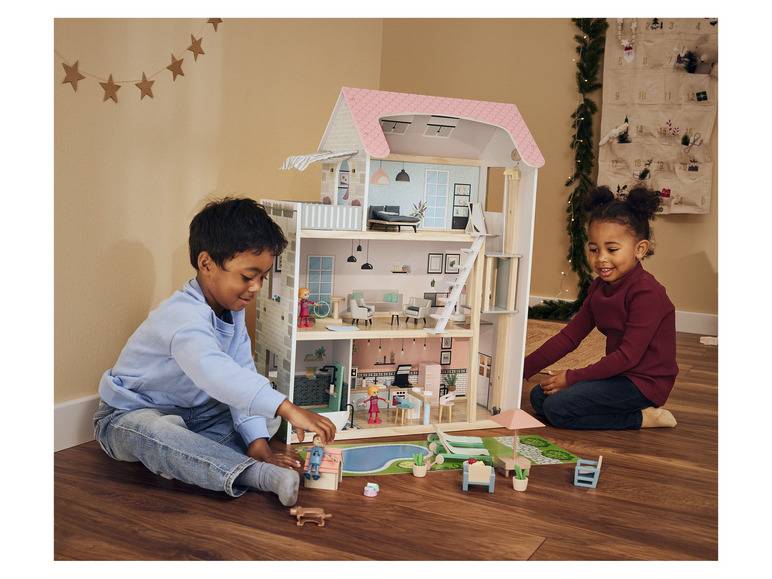 Playtive Puppenhaus-Möbel / Biegepuppen, aus Echtholz und robustem Kunststoff Weihnachtsangebot