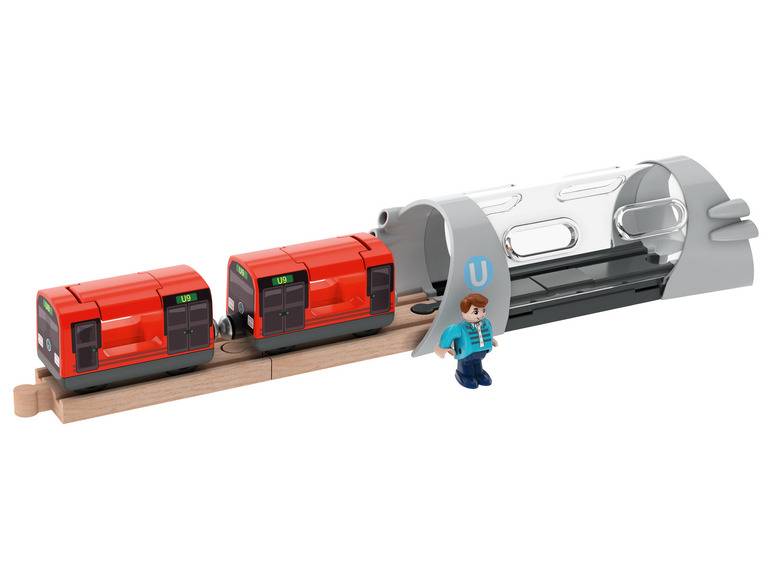 Playtive Eisenbahn Erweiterungs-Set, mit Buchenholz Zeitlich begrenztes Angebot