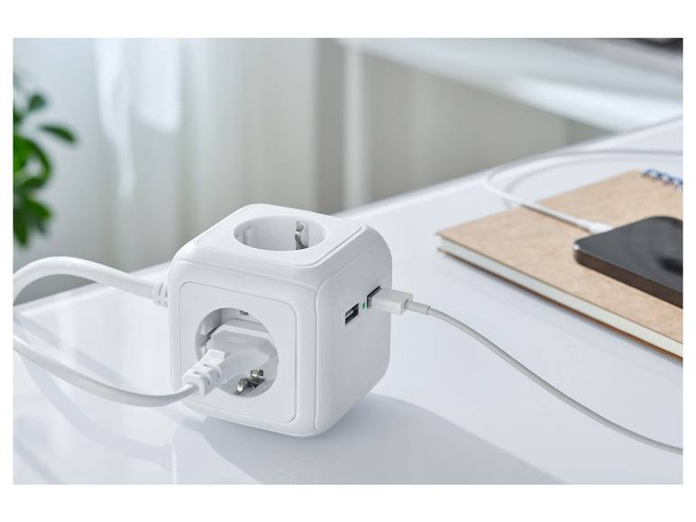 SILVERCREST® Steckdosenwürfel mit USB-Ports Neuheiten
