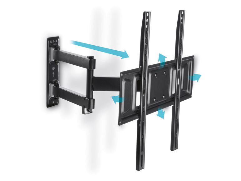 SILVERCREST® »STVWH35 A1« TV Wandhalterung mit Wasserwaage schwenk- und neigbar 32 - 65 Zoll Kauf eins, bekomm eins gratis