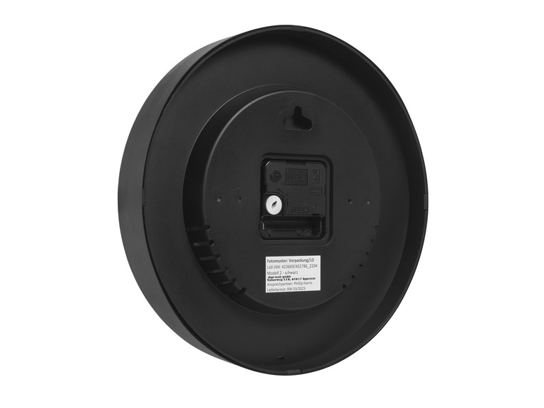 AURIOL® Wanduhr mit Thermo- und Hygrometer, Ø 25 cm Nur noch ein Tag übrig