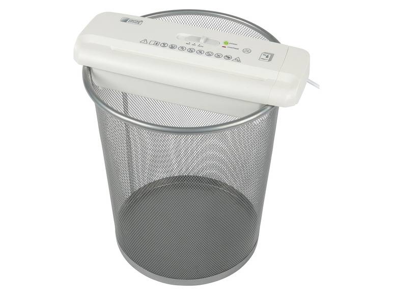 UNITED OFFICE® Aktenvernichter-Papierkorbaufsatz, 6 Blatt A4, mit ausziehbarem Teleskoparm Black Friday Preise