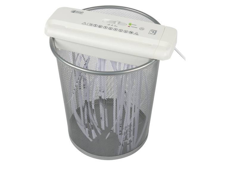 UNITED OFFICE® Aktenvernichter-Papierkorbaufsatz, 6 Blatt A4, mit ausziehbarem Teleskoparm Black Friday Preise