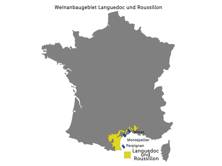 Le Rocher de Saint-Victor Picpoul de Pinet AOP trocken, Weißwein 2022 Auslauf