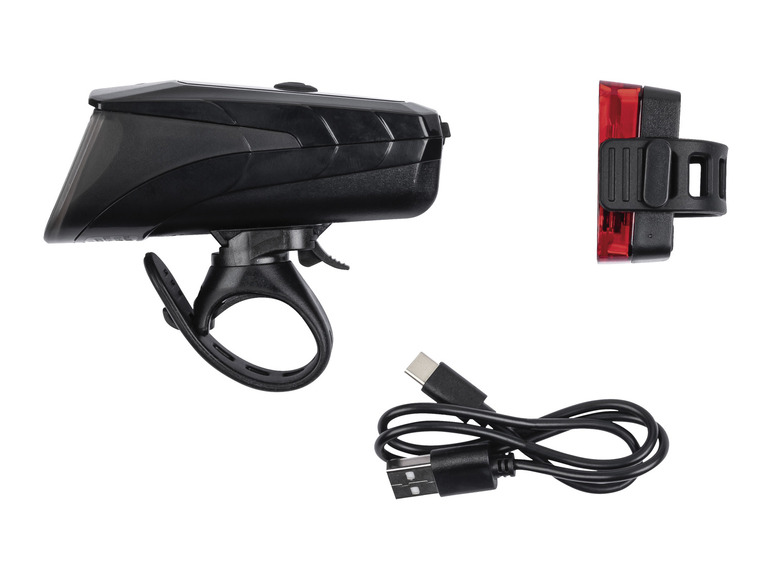 CRIVIT LED-Fahrradleuchten-Set, selbstabblendend Online Shopping