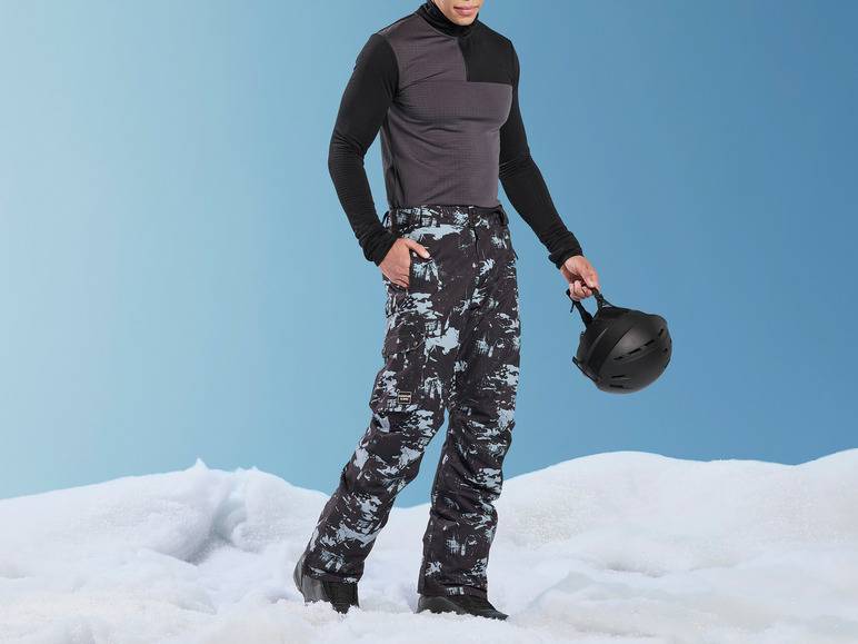 CRIVIT Herren Freeride Hose, wasserabweisendes Obermaterial Black Friday