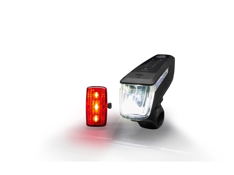 CRIVIT LED-Fahrradleuchten-Set mit Notbremsfunktion Cyber Monday