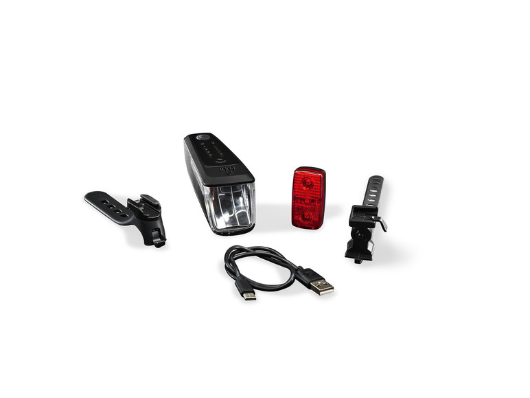 CRIVIT LED-Fahrradleuchten-Set mit Notbremsfunktion Cyber Monday