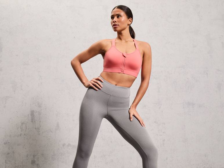 CRIVIT Damen Sportbustier, High-Level, mit Mesh-Einsätzen Valentinstagsangebot