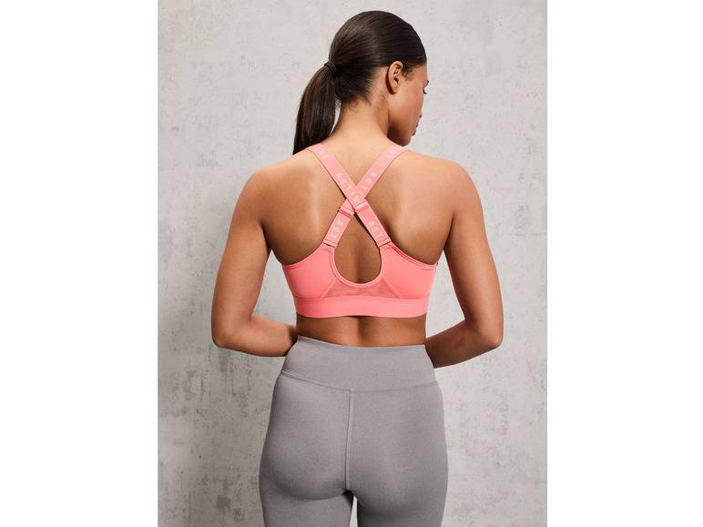CRIVIT Damen Sportbustier, High-Level, mit Mesh-Einsätzen Valentinstagsangebot