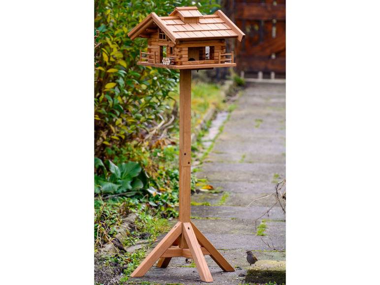 dobar Vogelfutterhaus »Tirol«, inkl. Standfuß, H 117 cm, aus Holz Räumungsverkauf