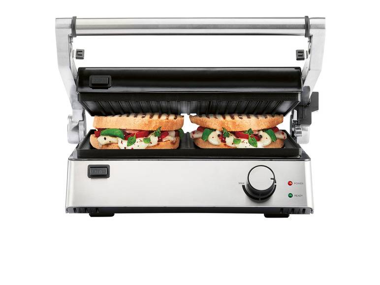 SILVERCREST® KITCHEN TOOLS 3-in-1: Kontaktgrill »SKGE 2000 D3«, 29 x 26 cm 50% Rabatt mit kostenlosem Versand