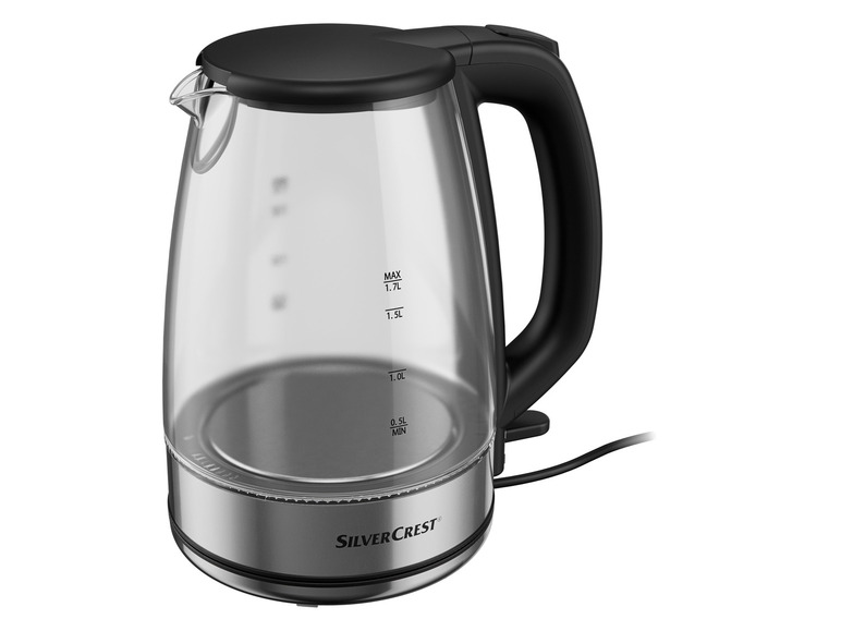 SILVERCREST® KITCHEN TOOLS Glas-Wasserkocher »SWGF 3000 C2«, mit LED-Farbwechsel, 1,7 l Kostenloser Versand