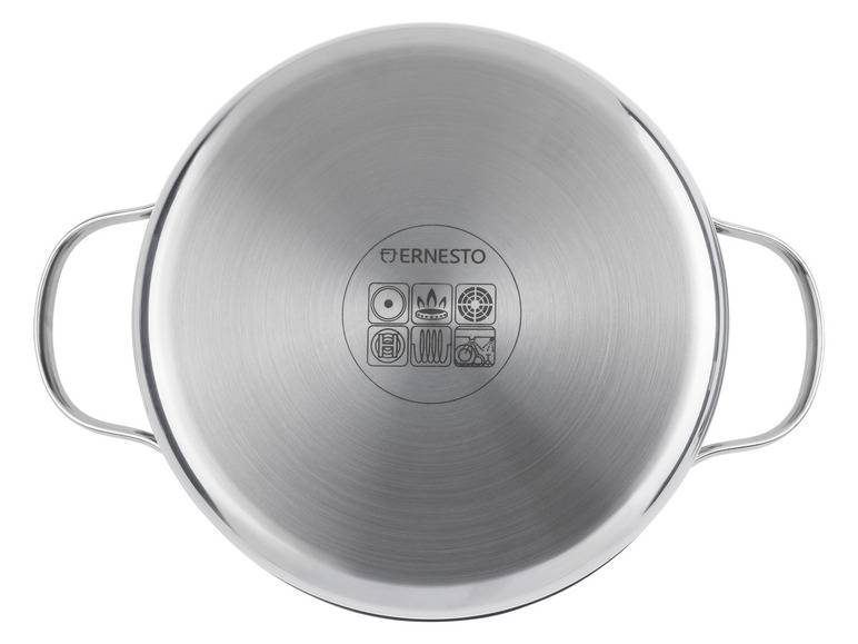 ERNESTO® Edelstahl-Topf, mit Deckel, Ø 20 cm Limitierter Zeitrabatt