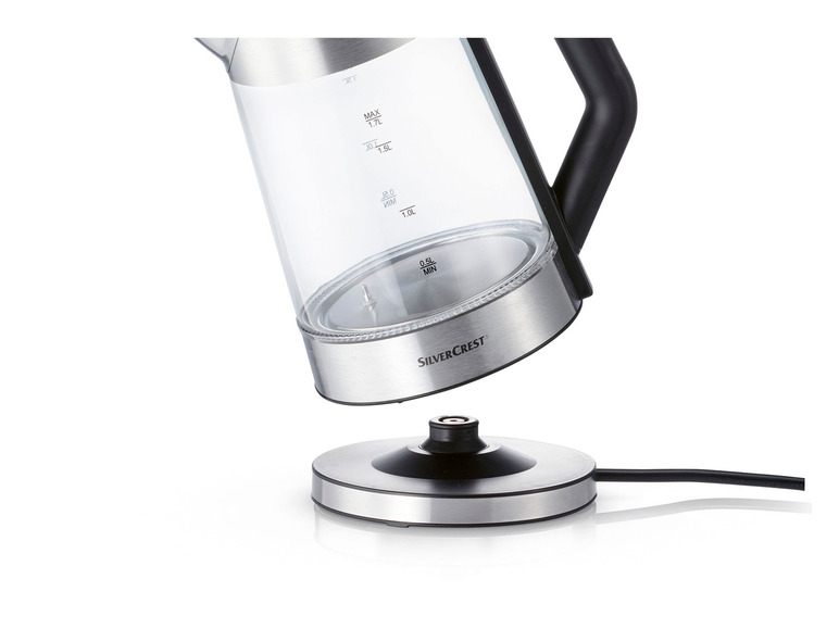 SILVERCREST® KITCHEN TOOLS Digitaler Glas-Wasserkocher »SWGD 3000 A2«, mit Farbwechsel Exklusivangebot