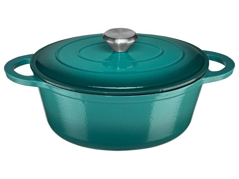 ERNESTO® Gusseisen-Bräter, oval Ø 25 cm VIP-Rabatte