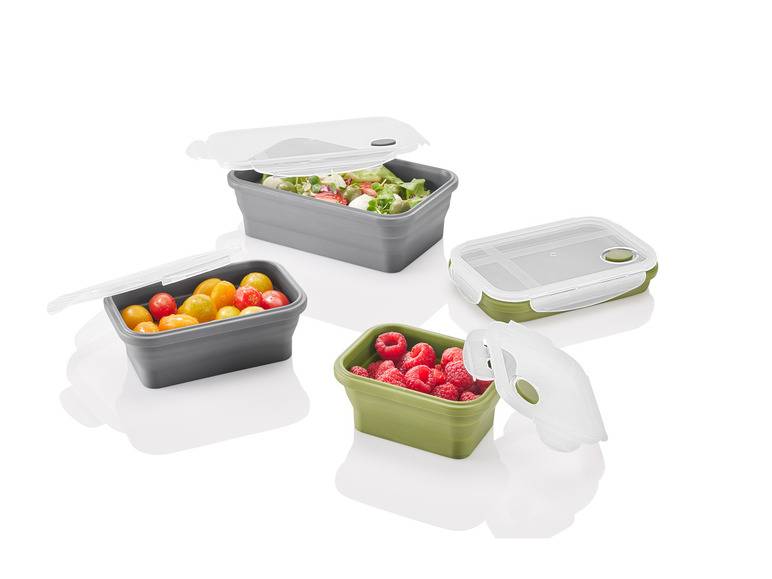 ERNESTO® Frischhaltedosen-Set, platzsparend faltbar Letzter Tag