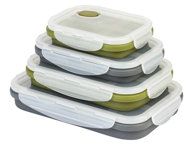 ERNESTO® Frischhaltedosen-Set, platzsparend faltbar Letzter Tag