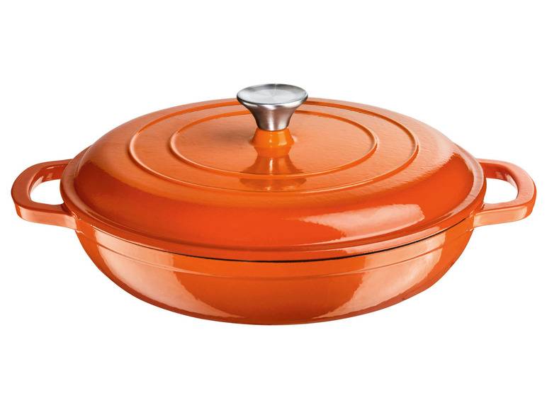 ERNESTO® Gusseisen-Servierpfanne, Ø 30 cm, mit Drop-System Im Verkauf