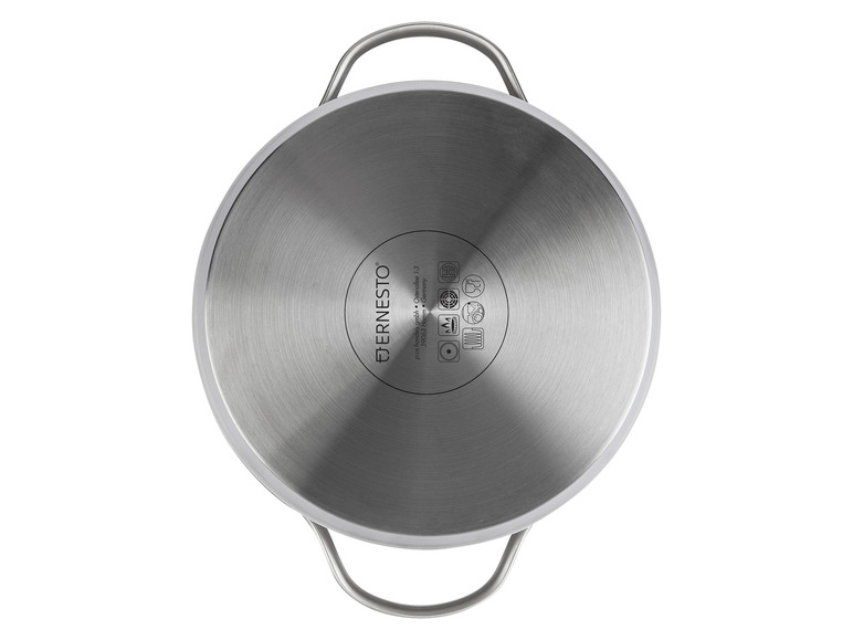 ERNESTO® Topfset Edelstahl, 6-tlg, mit Glasdeckel Rabatte dieses Monats