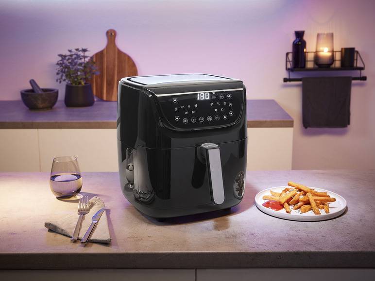 SILVERCREST® KITCHEN TOOLS Heißluftfritteuse Smart XL »SHFS 2150 A1«, 5,5 l, 2150 W Günstiger Verkauf