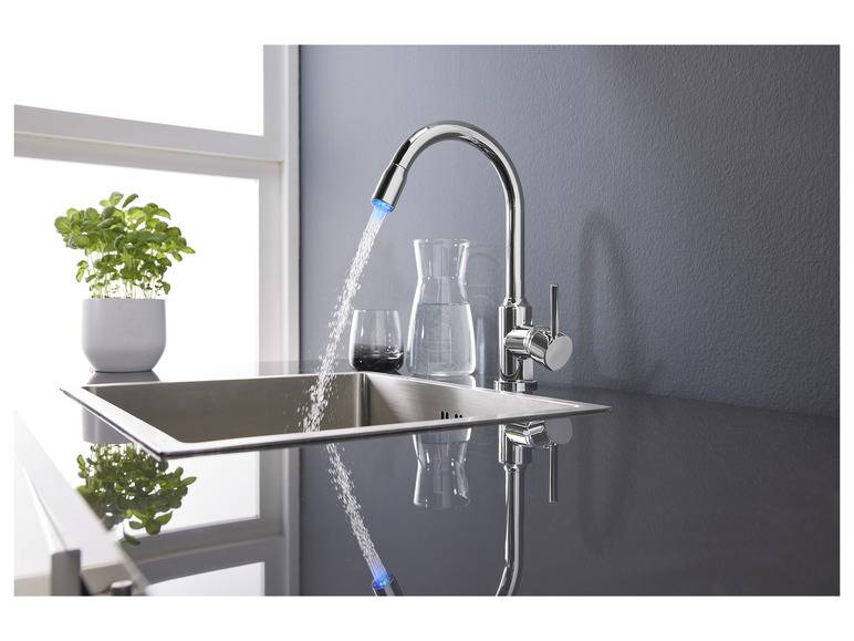 LIVARNO home LED-Spültischarmatur, 360° schwenkbar Große Rabatte