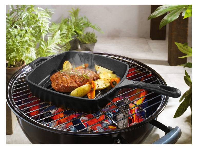 GRILLMEISTER Bratpfanne, aus Gusseisen Räumungsverkauf