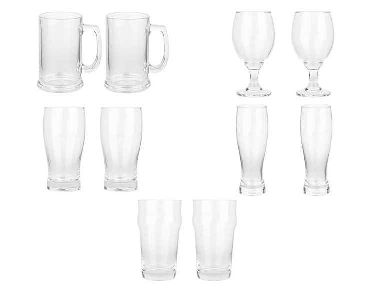 ERNESTO® Biergläsersets, 2 Stück, spülmaschienengeeignet Begrenzte Freigabe