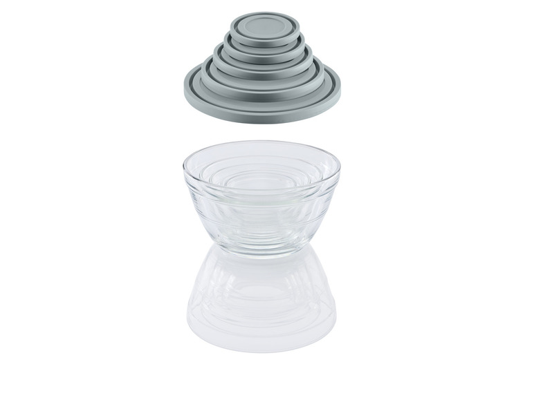 LIVARNO home Glasschüssel-Set, 5 Stück Großer Ausverkauf
