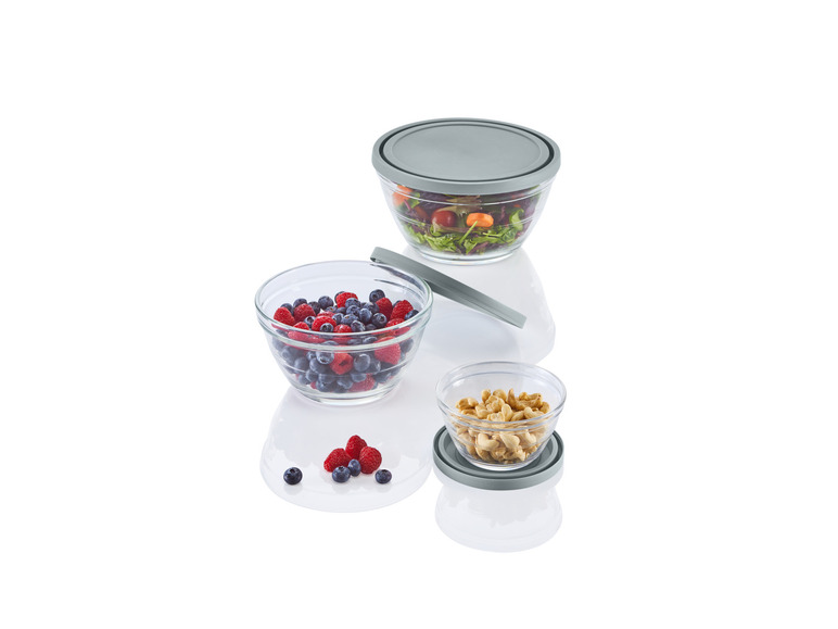 LIVARNO home Glasschüssel-Set, 5 Stück Großer Ausverkauf