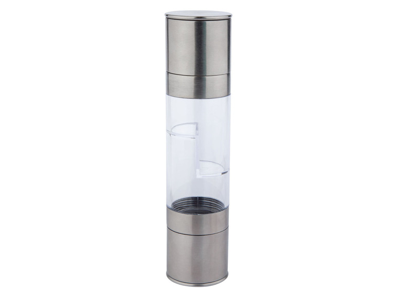 ERNESTO® Salz- und Pfeffermühle 2in1 / Chilimühle 2in1 Edelstahl Lagerräumung