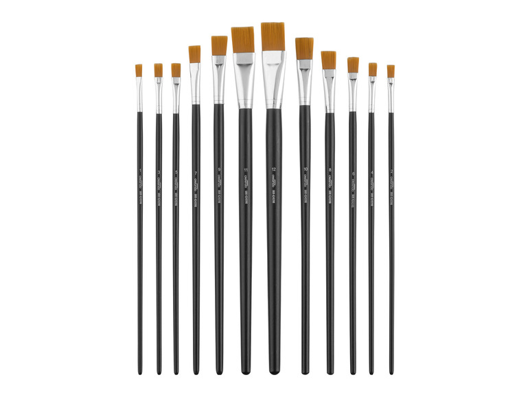 crelando® Rundpinsel- / Flachpinsel-Set, aus Synthetikhaar Exklusive Angebote