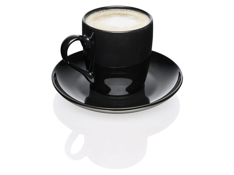 ERNESTO® 2er Set Tassen mit Untertasse, aus hochwertigem Porzellan Nur noch ein Tag übrig