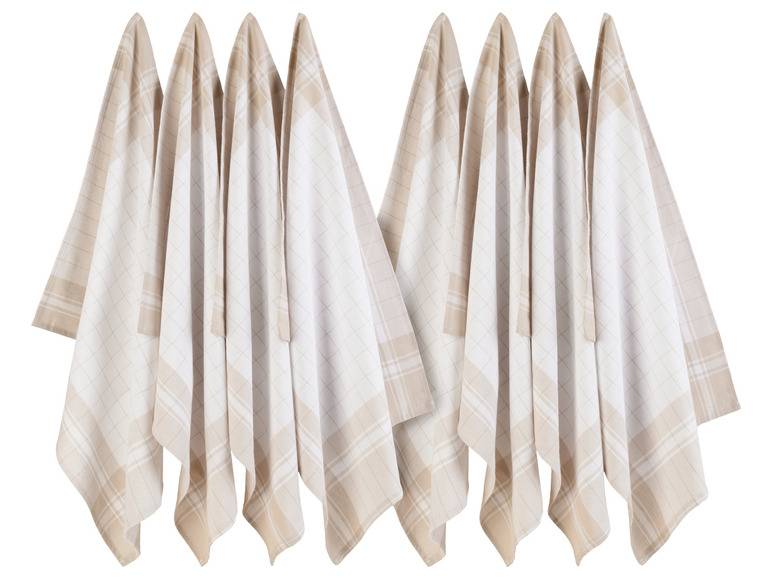 LIVARNO home Geschirrtücher, 8 Stück, 50 x 70 cm 50% Rabatt mit kostenlosem Versand
