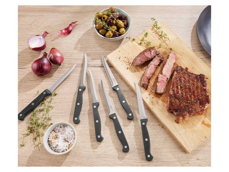 ERNESTO® Steakmesser Set, Mit Wellenschliff Kostenloser Versand international