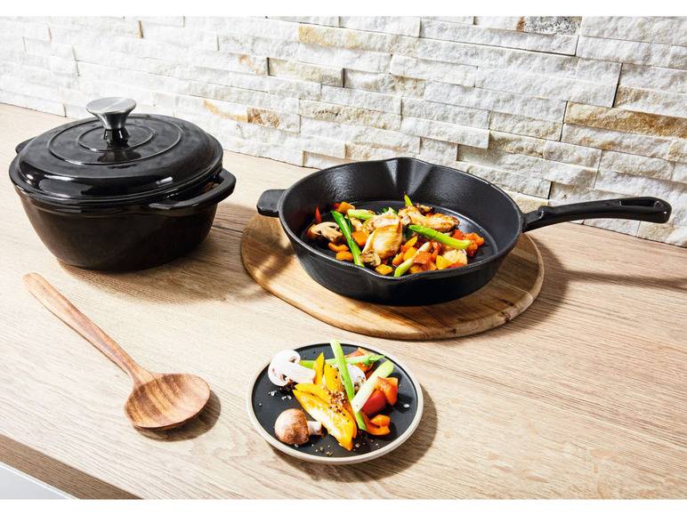 ERNESTO® Gusseisen-Pfanne, für alle Herdarten, Ø 25 cm Black Friday Preise