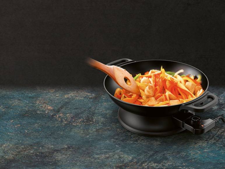 SILVERCREST® KITCHEN TOOLS Elektrische-Multipfanne/Wok, »SEMP 2000 A1«, Ø 33 cm Auslauf