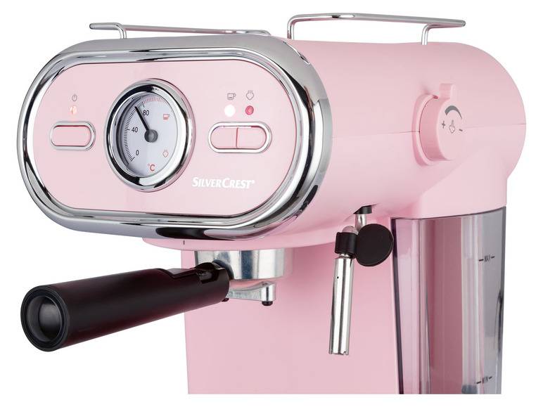 SILVERCREST® KITCHEN TOOLS Espressomaschine/Siebträger Pastell rosa SEM 1100 D3 Meist gekauft