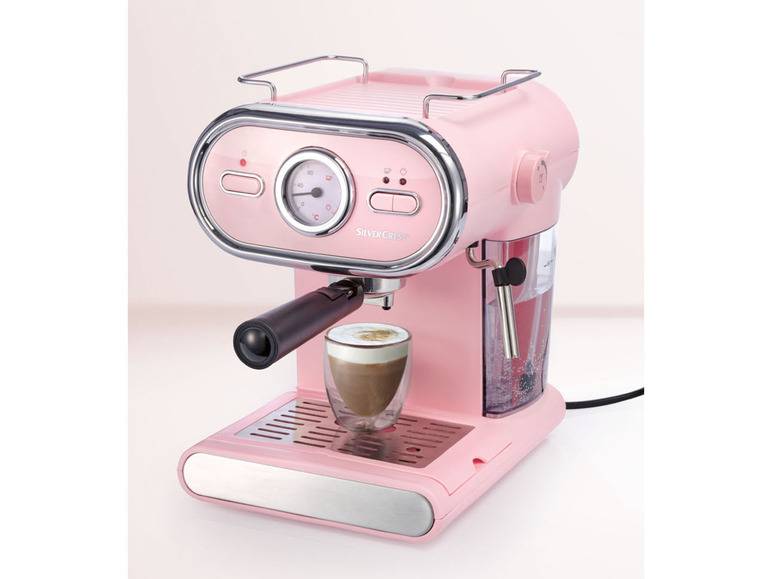 SILVERCREST® KITCHEN TOOLS Espressomaschine/Siebträger Pastell rosa SEM 1100 D3 Meist gekauft