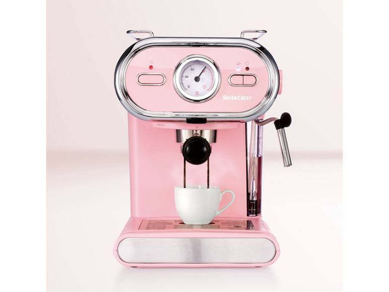 SILVERCREST® KITCHEN TOOLS Espressomaschine/Siebträger Pastell rosa SEM 1100 D3 Meist gekauft