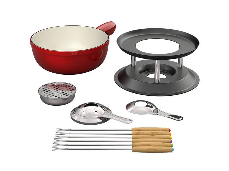 ERNESTO® Fondue Gusseisen 20 cm Begrenztes Angebot