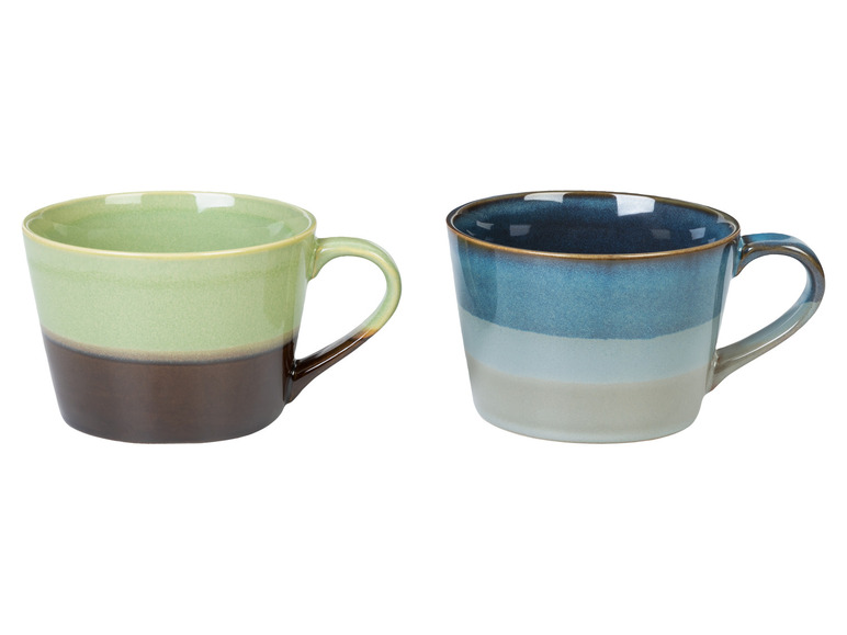 LIVARNO home Kaffeetassen Set / Kaffeekanne, aus glasiertem Steingut Heißer Verkauf