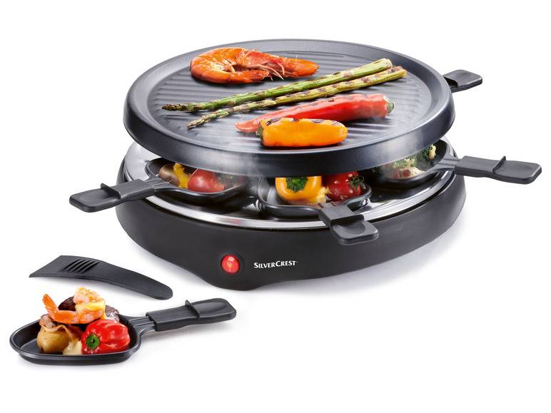 SILVERCREST® KITCHEN TOOLS Raclette-Grill, 800 W, Ø 29 cm Tiefpreis