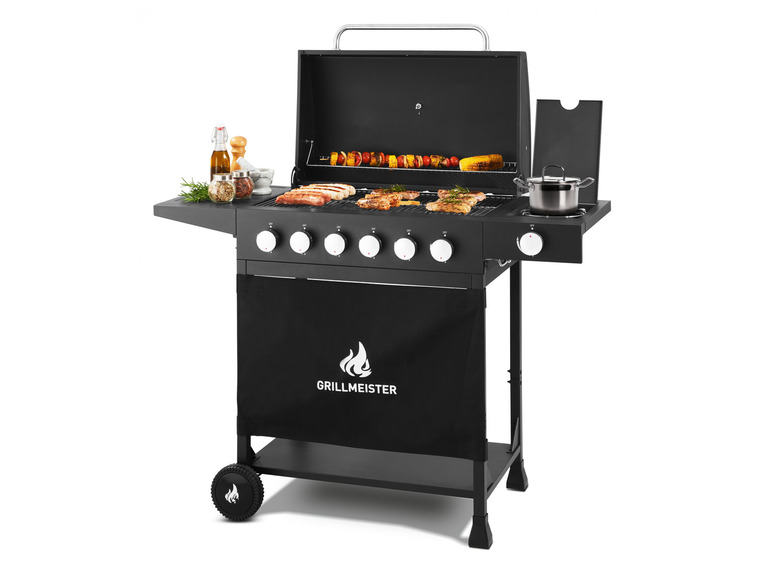 GRILLMEISTER Gasgrill »Memphis«, 6plus1, 18 kW, mit Seitenbrenner Letzte 3 Tage
