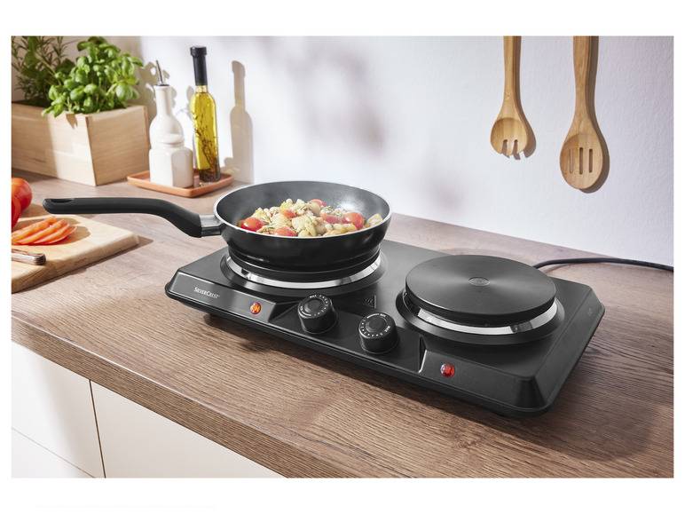 SILVERCREST® KITCHEN TOOLS Doppelkochplatte »SDK 2500 D1«, 2500 W Nur für heute