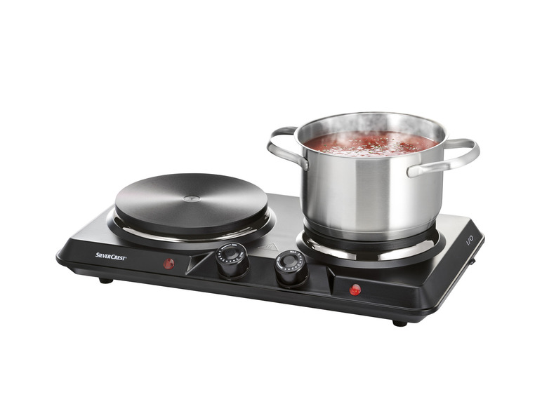 SILVERCREST® KITCHEN TOOLS Doppelkochplatte »SDK 2500 D1«, 2500 W Nur für heute