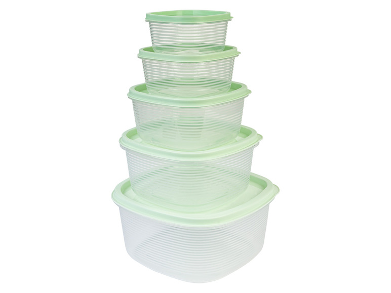 ERNESTO® Vorratsdosen-Set, 5-teilig, stapelbar Clearance-Verkauf