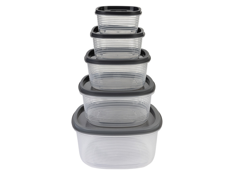 ERNESTO® Vorratsdosen-Set, 5-teilig, stapelbar Clearance-Verkauf