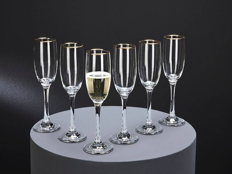 ERNESTO® Glas Set, 6-teilig, mit Goldrand Rabatte dieses Monats